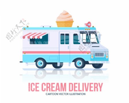冰淇淋餐车设计图片