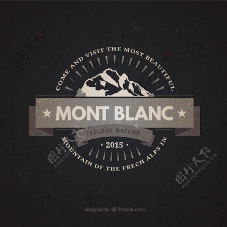 MontBlanc古董徽章