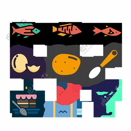食物饮品精美icon图标