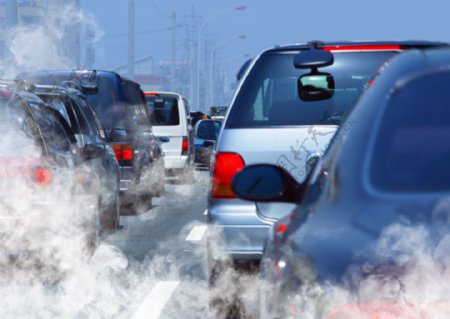 汽车尾气污染图片