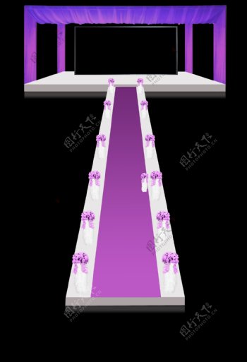紫色梦幻舞台