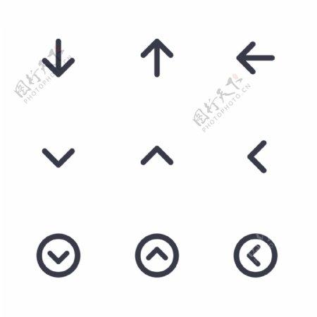 箭头简洁矢量icon