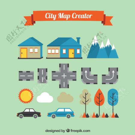 创建一个很好的城市地图的基本元素