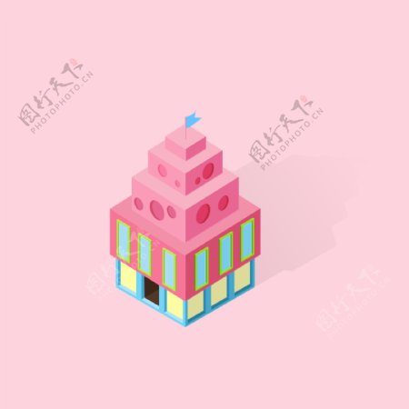 粉色糖果店手机图标