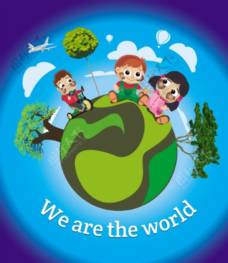 儿童世界地球海报