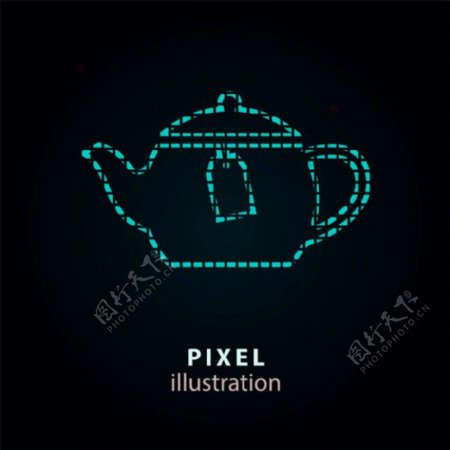 象素茶水壶图标图片