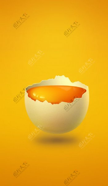 鸡蛋psd分层图