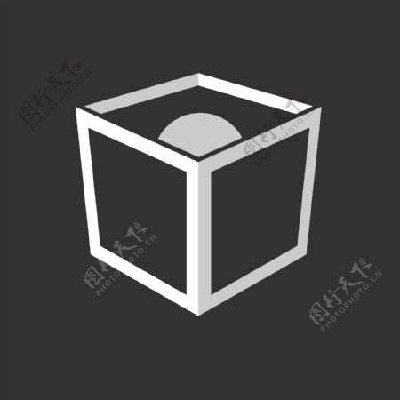 立方体圆球logo设计