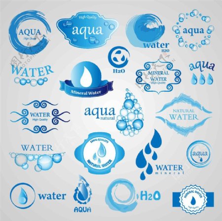 蓝色水滴标志图片