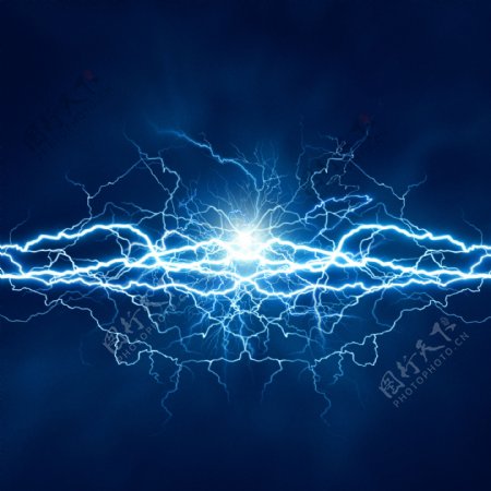 天空中的电流反应图像图片