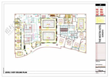 五层会议厅cad建筑图纸