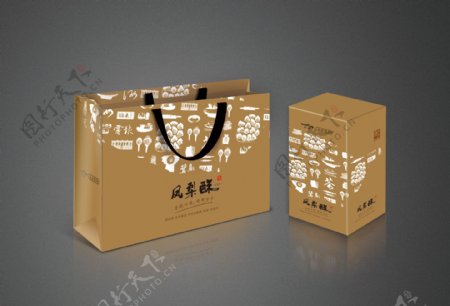 台湾凤梨酥包装盒设计