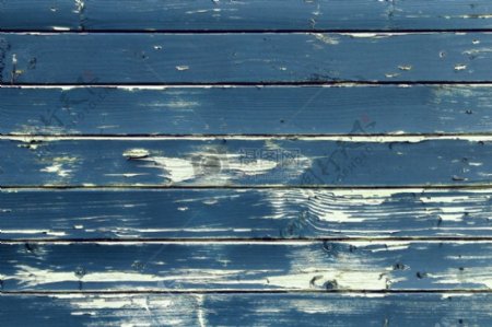 蓝色的木板表面