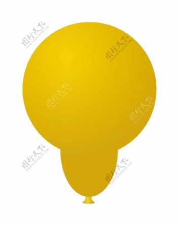 黄色的气球形状的设计