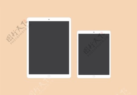 12.9及9.7英寸iPad扁平化设计