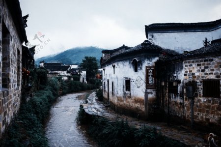 安徽查济古村风景