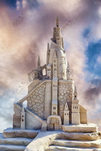 梦幻的白色城堡