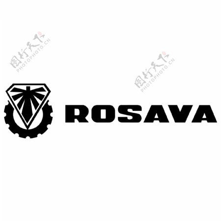 ROSAVA简易logo设计