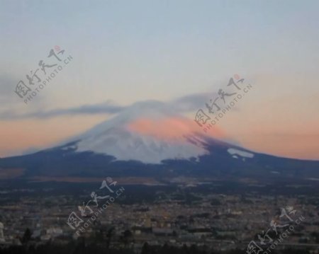 国外富士山常用影视素材