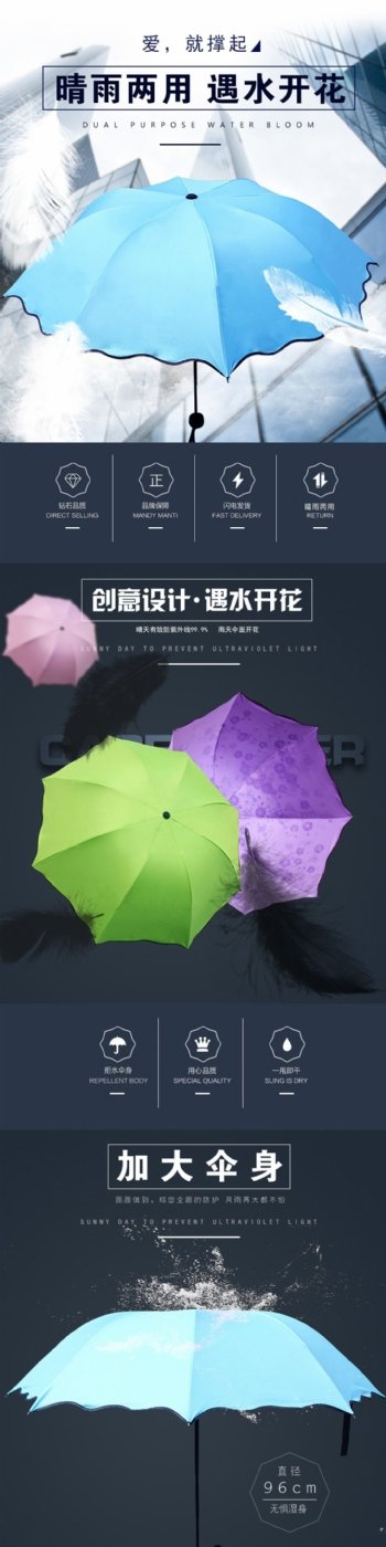 雨伞详情页描述页