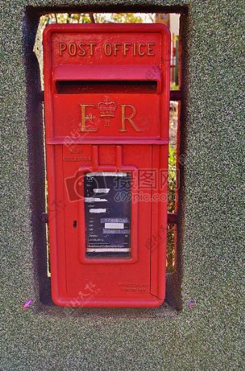 英国的墙上邮箱