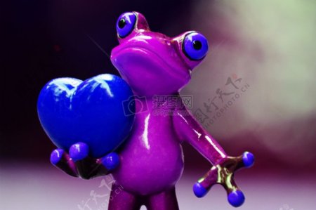 紫色的青蛙