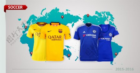 国外广告球衣足球图片