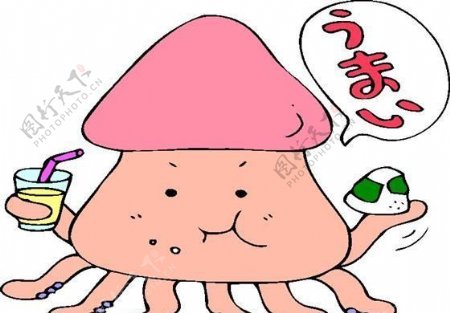 章鱼海洋动物卡通动物日本矢量素材ai格式82