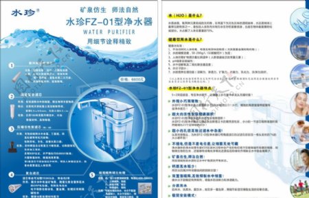 国珍净水器DM宣传单图片