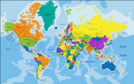 世界地图矢量背景