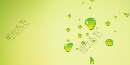 绿色创意水滴背景