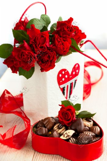 红玫瑰与巧克力图片