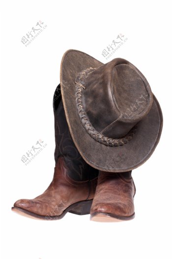 西部牛仔帽子图片