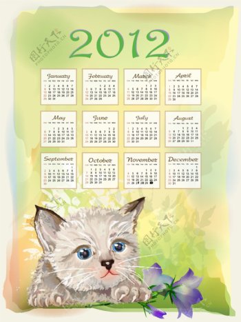 2012年动物日历