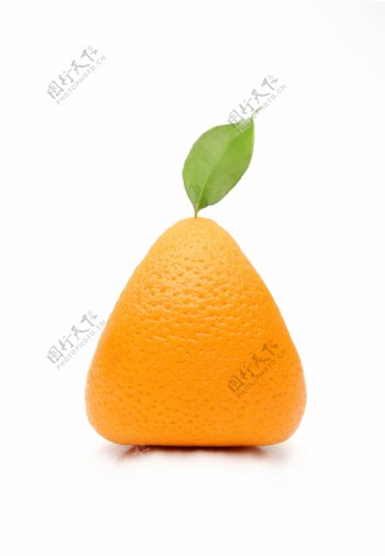 创意三角形橙子图片