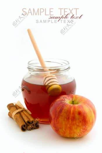 蜂蜜和苹果图片