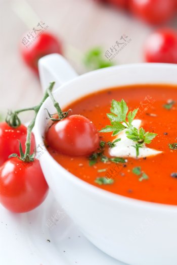 西红柿美味汤汁图片