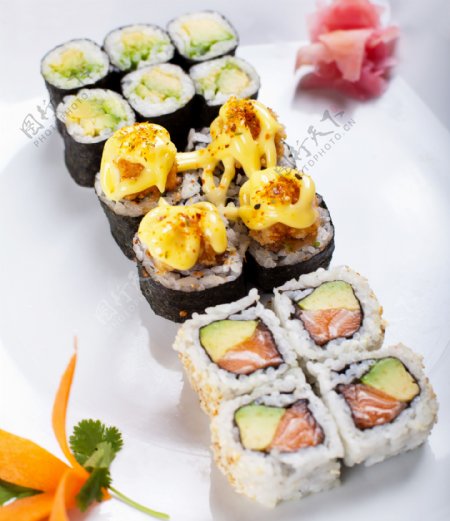 日本寿司美食图片素材350DPI