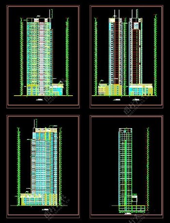 高层公寓楼建筑施工图二