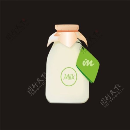 milk玻璃瓶