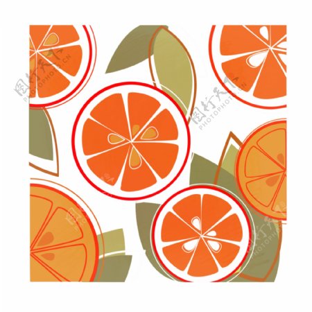 橙色橘子底纹
