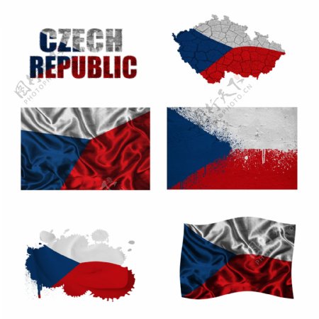 捷克共和国国旗地图