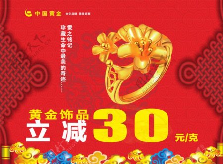 中国黄金新年海报