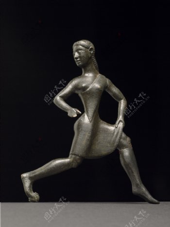 青铜赛跑女子像图片
