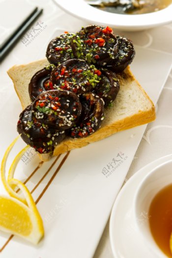 黑胡椒烤香菇图片