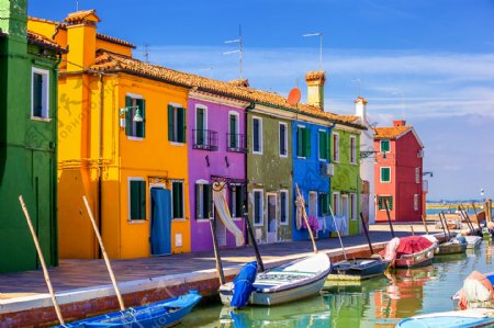 威尼斯彩色房子图片