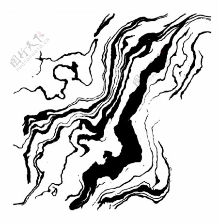 印花图案斑马纹矢量图形岩石纹路
