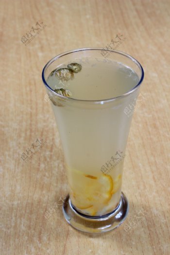 菊花蜂蜜柚子茶图片
