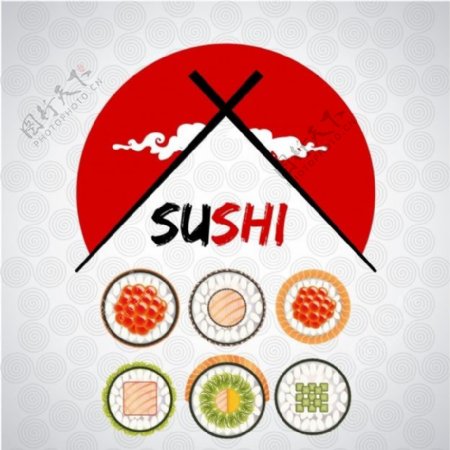 各种寿司标识