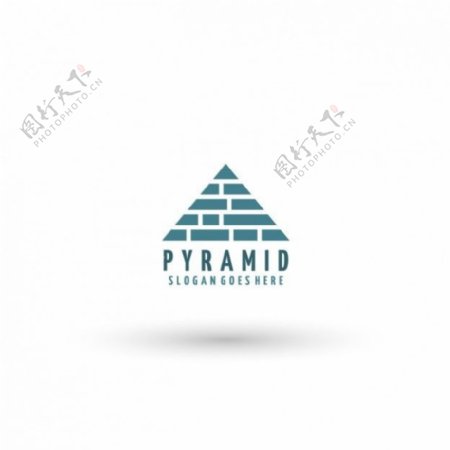 金字塔logo模板